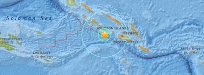 DESCARTAN TSUNAMI EN EL PACIFICO TRAS SISMO DE 6,5 GRADOS EN ISLAS SALOMON