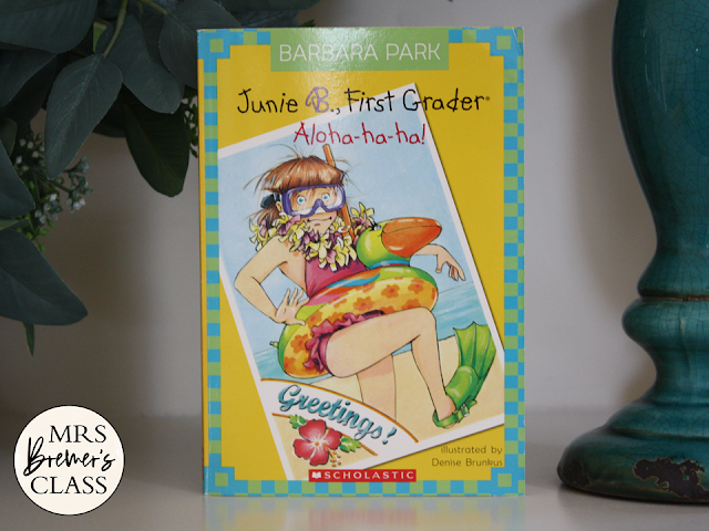 Junie B Jones Aloha-ha-ha book activities literacy unit with Common Core aligned companion activities for First Grade & Second Grade