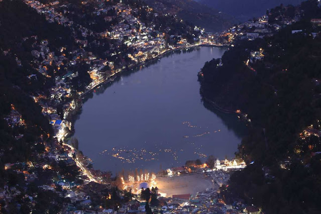 Bird's eye view of Nainital