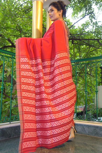 Khadi cotton mul saree