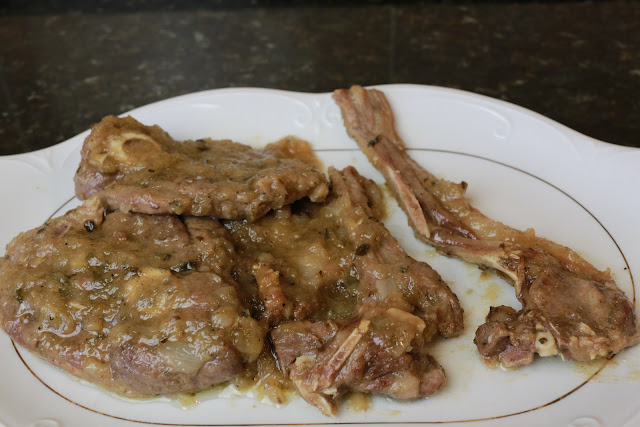 Chuletas de cordero a la miel