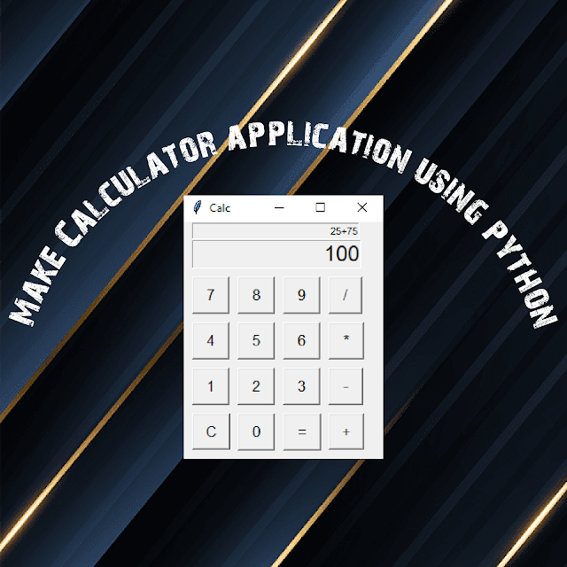 Make calculator application using python 3