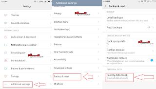 ﻓﻮﺭﻣﺎﺕ ﻭ إعادة ﺿﺒﻂ ﺍﻟﻤﺼﻨﻊ شاومي ريدمي XIAOMI Redmi 6    فرمتة هاتف شاومي XIAOMI Redmi Y3 من الاعدادات