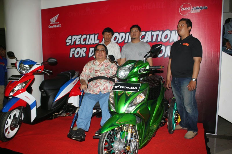 Modifkasi Motor untuk Penyandang Cacat (Difabel) Terbaru Modifkasi Motor untuk Penyandang Cacat (Difabel) Terbaru