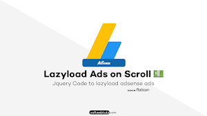 Lazyload AdSense Ads on Scroll