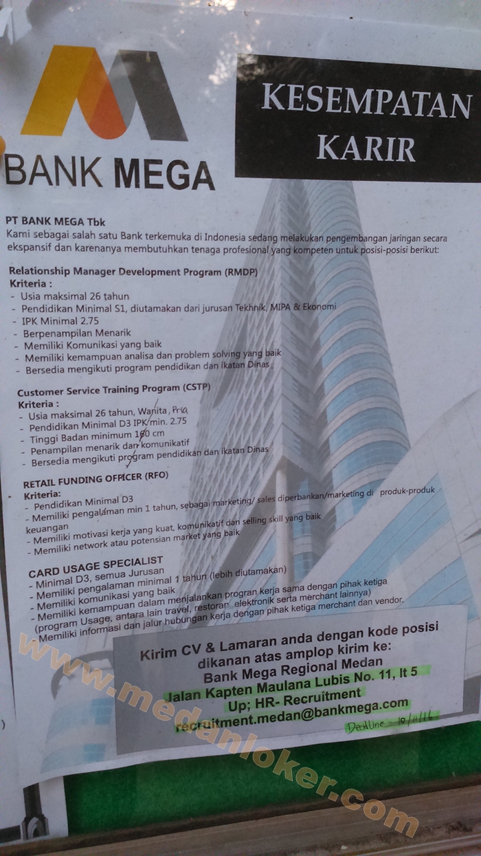 Lowongan Kerja Restoran Medan 2017 2018 - Info Lowongan 