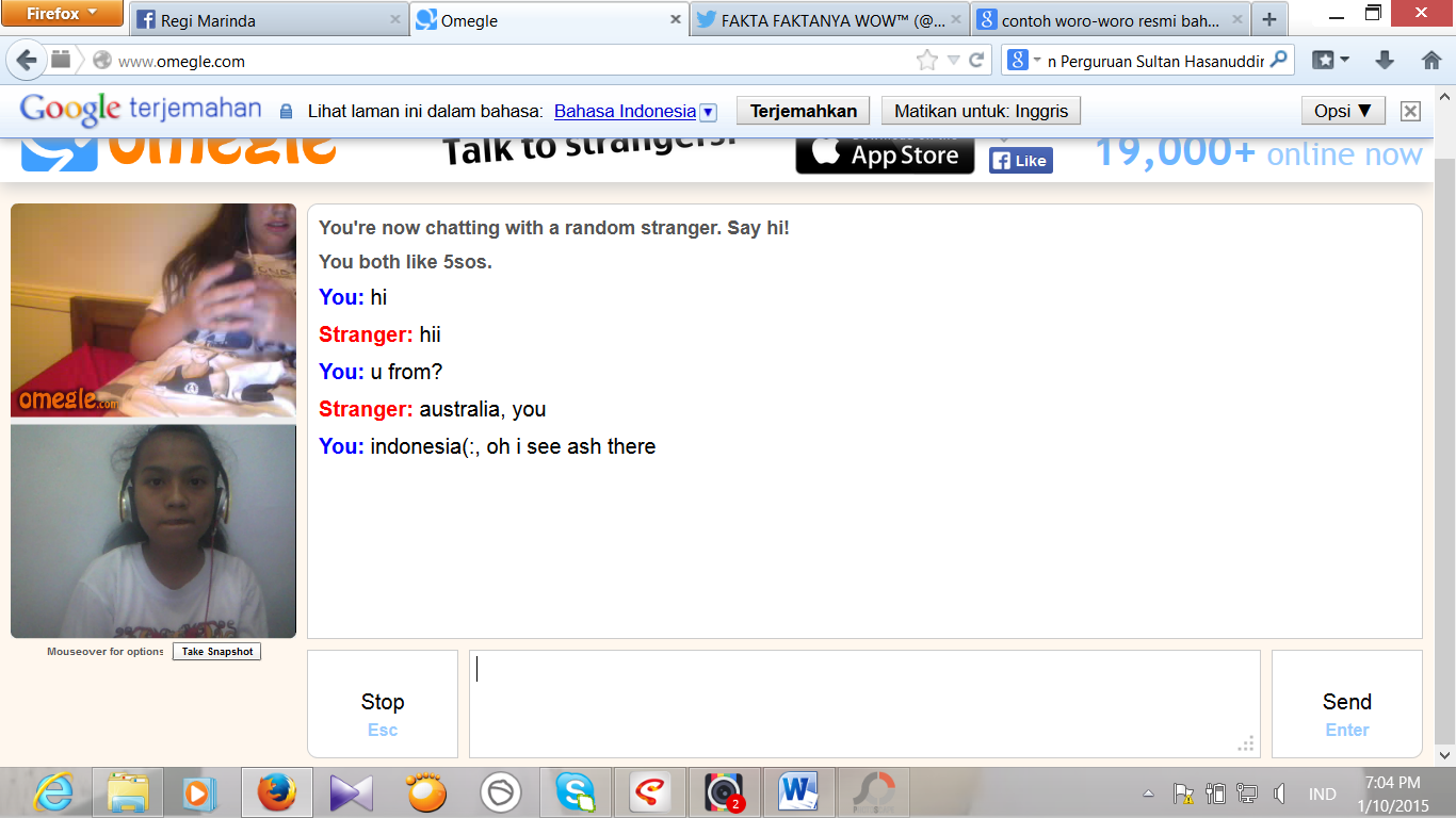 Crazy Fangirl Omegle