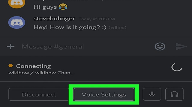 Cara Setting Voice Discord Android