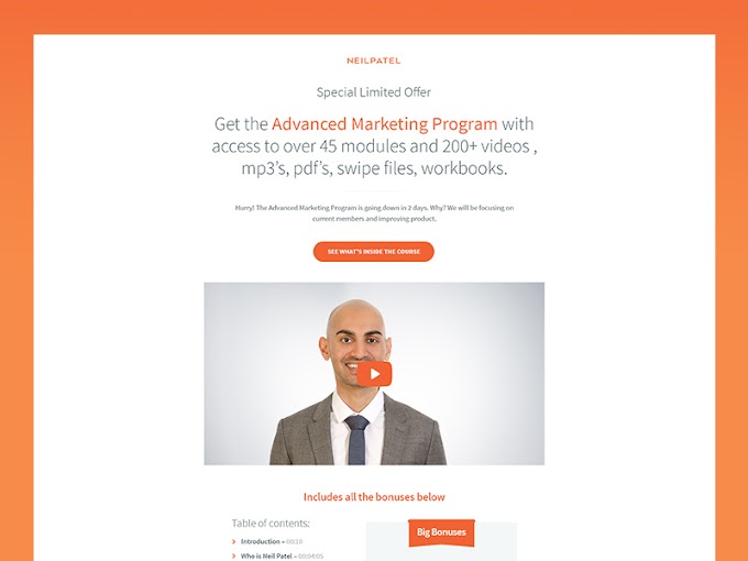 [GET] $997 Neil Patel – Advanced Marketing Program Course