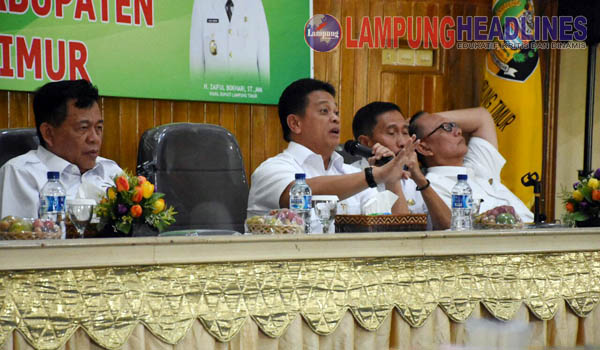 ANGGARAN TIDAK TERSERAP YANG DIHARAPKAN, SEKDA LAMTIM KECEWA DENGAN KEPALA OPD LAMPUNG TIMUR