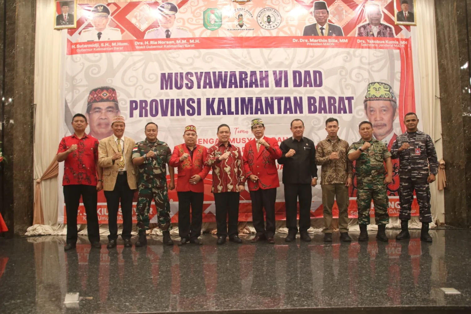 Acara  Musyawarah VI DAD (Dewan Adat Dayak) Kalimantan Barat Tahun 2023. (Adpim Pemprov Kalbar)