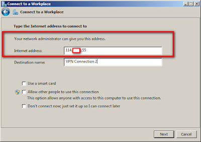 Setting VPN PPTP pada Windows 7