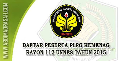 Peserta PLPG LPTK Rayon 112 UNNES Tahun 2015