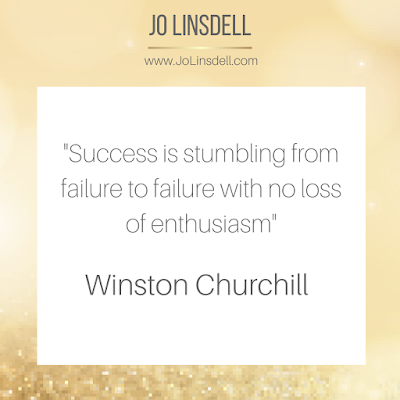 Success is stumbling from failure to failure with no loss of enthusiasm– Winston Churchill  #quote #QOTD