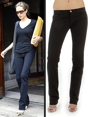 Angelina Jolie in J Brand Celebrities in Designer Jeans J brand jeans