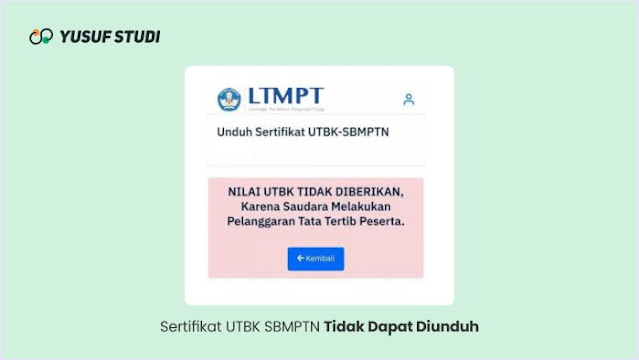 Cara Mengunduh Sertifikat UTBK 2021