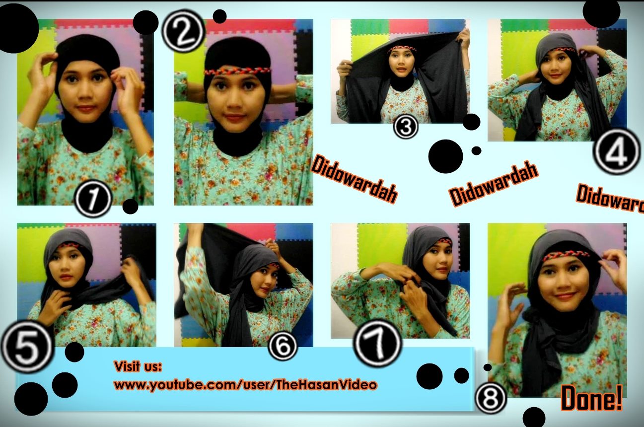 TUTORIAL HIJAB JILBAB Tutorial Jilbab Pashmina By Didowardah