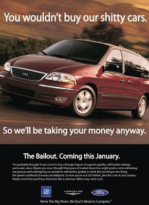 Auto Bailout Funny Poster