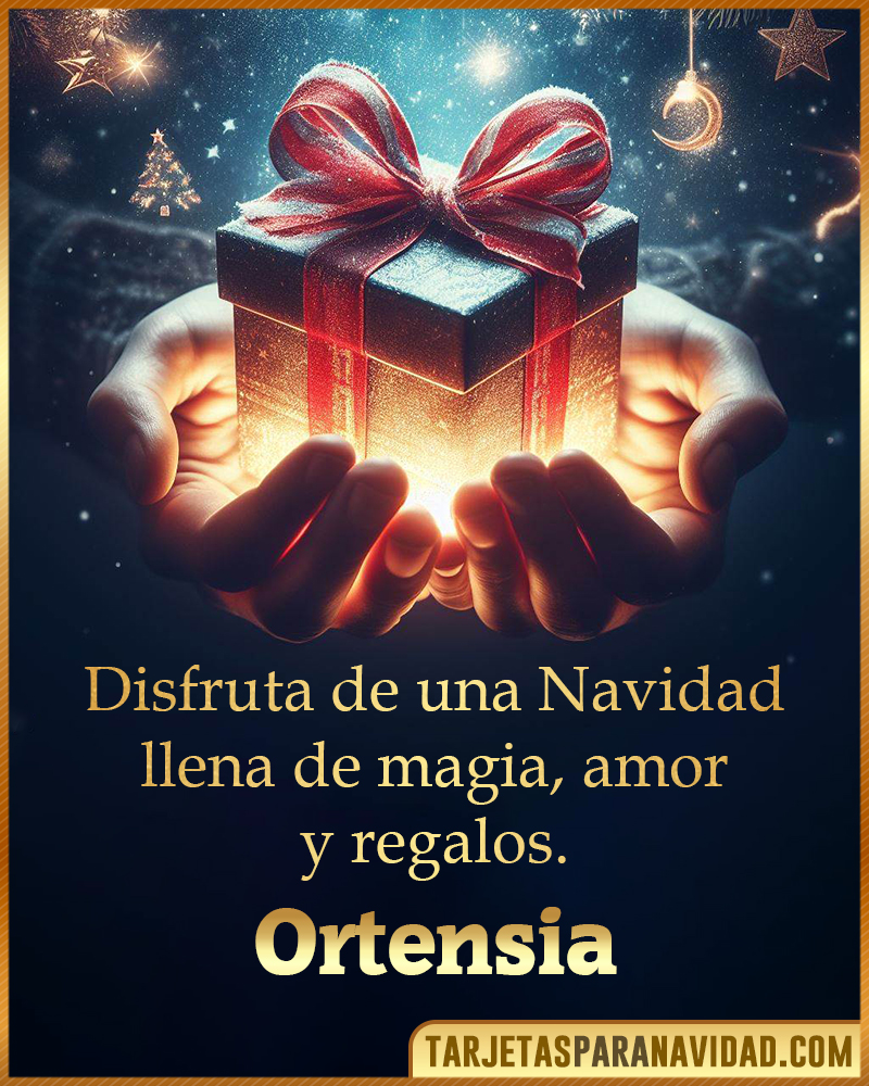 Tarjetas de Feliz Navidad Ortensia