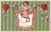 Free Valentine Clip Art: Vintage Valentine's Day Greeting Postcard with . (valentine )