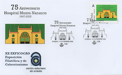matasellos, Hospital Monte Naranco, Centro Asturiano