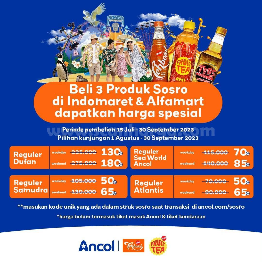 PROMO ANCOL SOSRO – HARGA SPESIAL TIKET MASUK WAHANA Mulai RP. 50.000