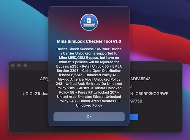 Mina Simlock Tool Checker For maC Computer Only - Free Tool