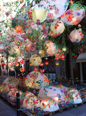 Light Balloons on Barcelona Sights