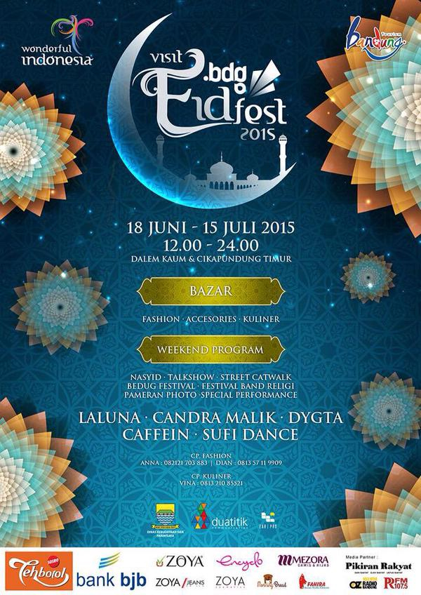 Bandung Eid Fest 2015 di Jln. Cikapundung, 18 Juni - 15 Juli 2015