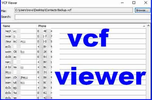 تنزيل برنامج فتح ملفات في كارد VCF vCard Files Viewer