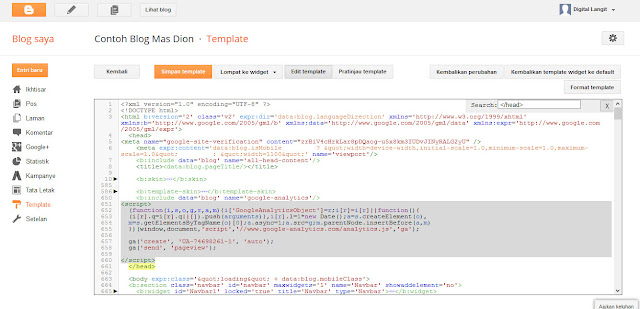 cara mendaftarkan blog ke google analytics