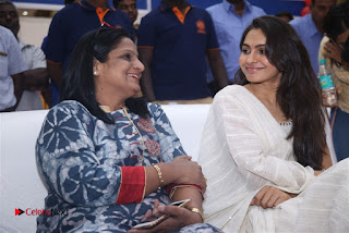 Tamil Actress Singer Andrea Stills in White Salwar Kameez at Narayana Group of Schools Carnival Inauguration  0010.jpg