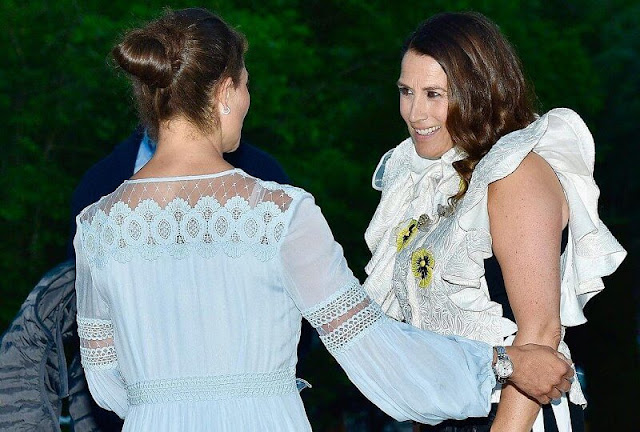 Queen Silvia, Princess Estelle and Princess Sofia. Princess Victoria in By Malina dress. Princess Madeleine in Zimmermann
