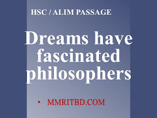 Dreams have fascinated philosophers (My name is Amerigo)
