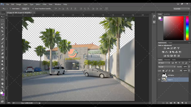  Tutorial Edit Gambar Rendering from Sketchup With Photoshop