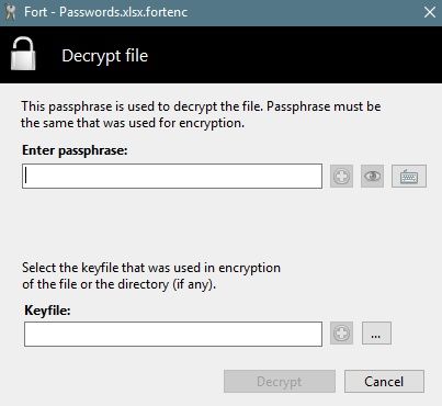 Fort File Encryption