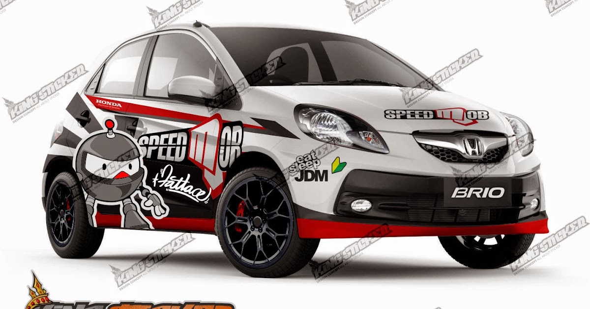 Hot Topic Cutting Sticker Brio Abu Abu Stiker Mobil - Stiker Mobil
