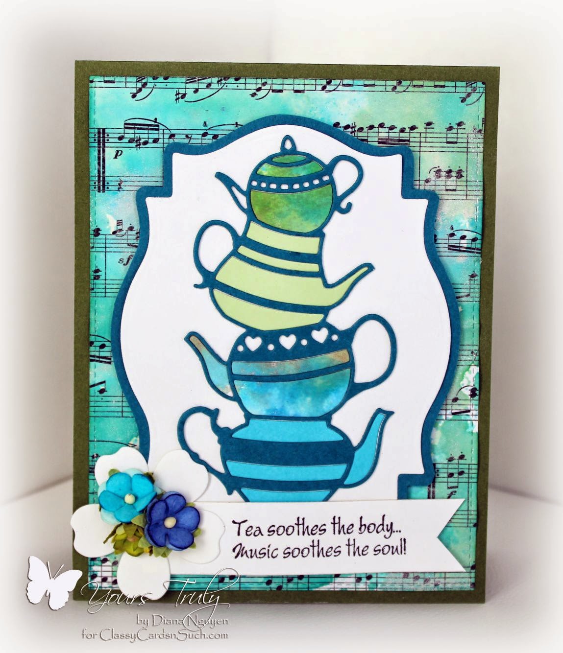 Diana Nguyen, Poppystamps, Our Daily Bread Designs, Teapot Stack, card