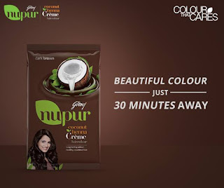 Free Godrej Nupur Coconut Henna Creme Hair Colour Sample