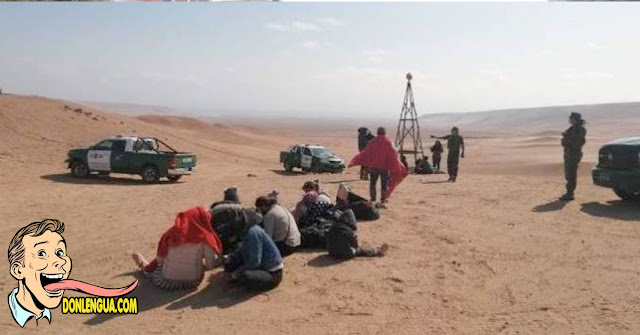 18 venezolanos qrefugiados fueron rescatados en un desierto de Chile