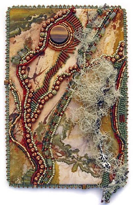 Bead Journal Project, Christi Carter, Sept, Lichen