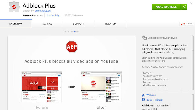 block youtube ads abp