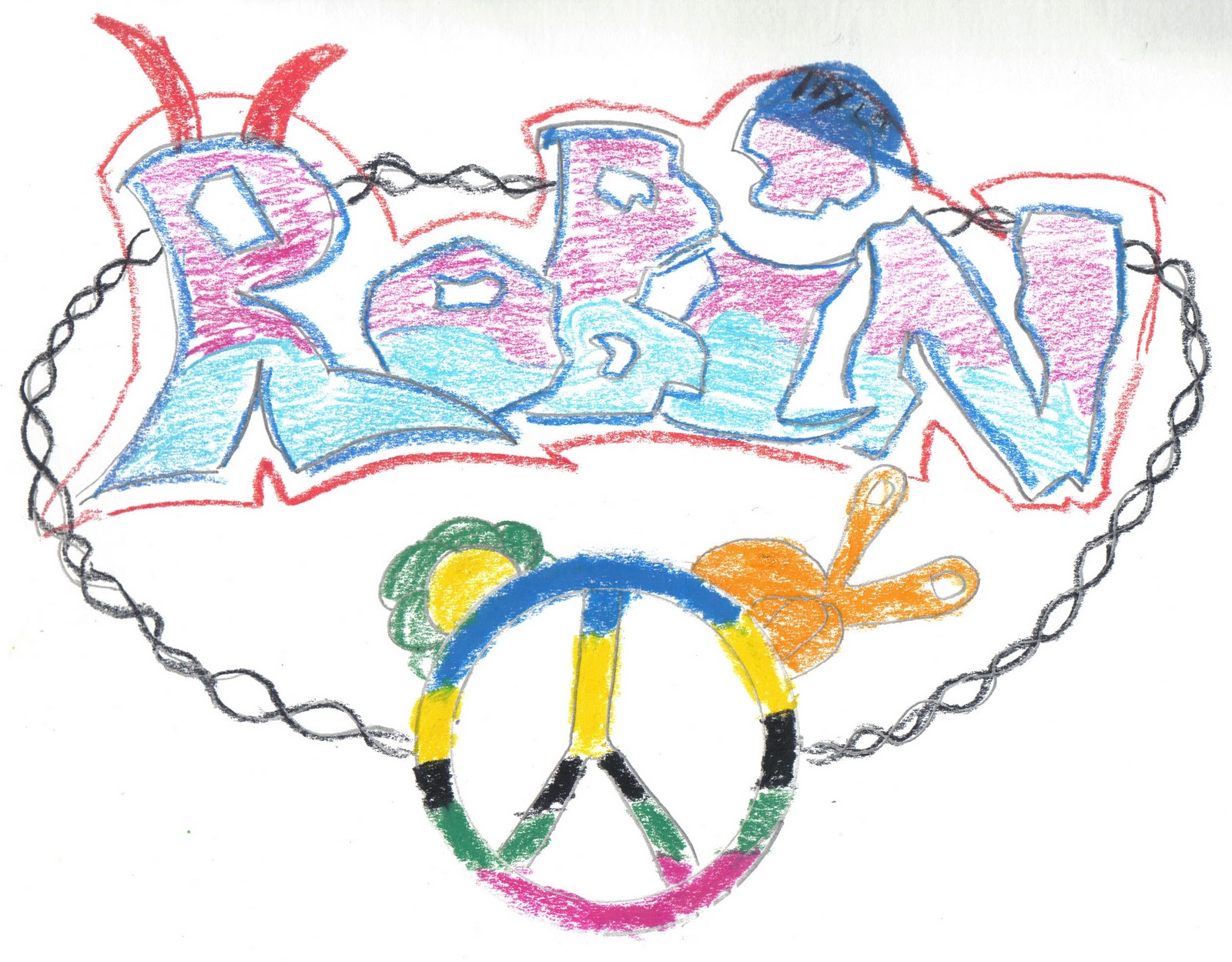 TTO1 Robin`s drawings: graffiti