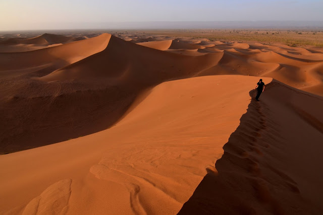 Dunas de Erg Chegaga. Marruecos. Desierto del Sahara.