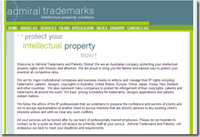 Admiral homepage