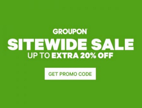 Groupon Up To 20% Off Sitewide Sale Promo Code