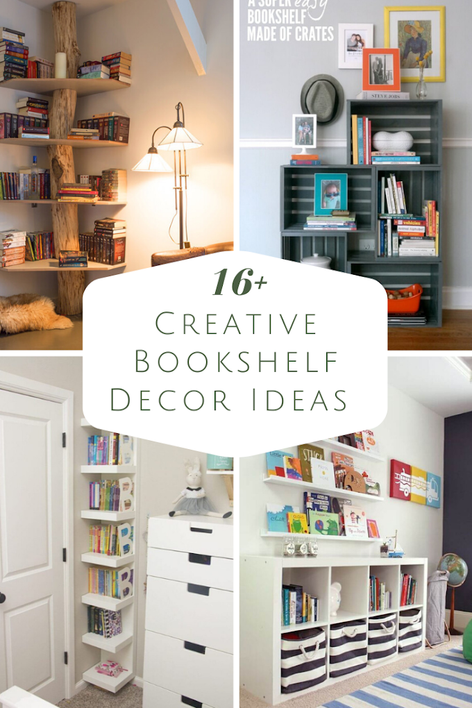 16+ Creative Bookshelf Decor Ideas 