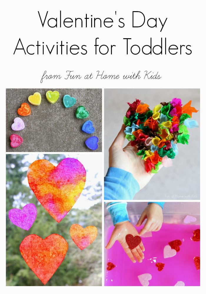 Valentine's Day crafts for kids, toddlers and preschoolers