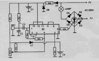 220 Volt Disco Lamp circuit