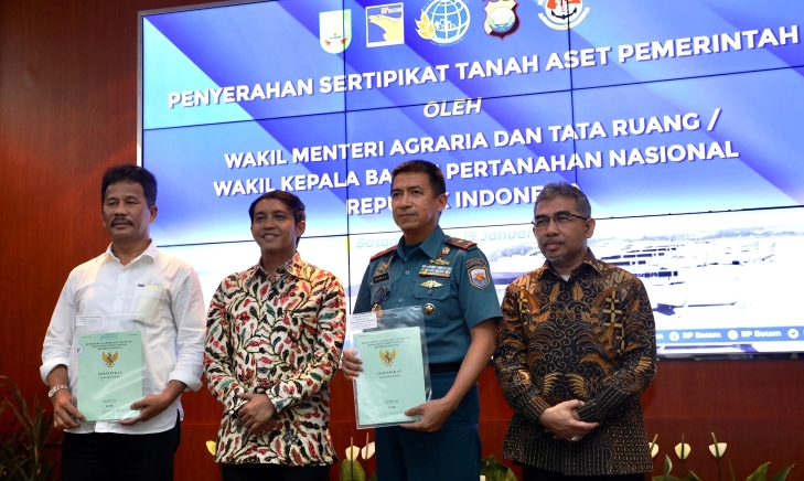 Pemko Batam Terima 13 Sertifikat BMD, Rudi Apresiasi BPN